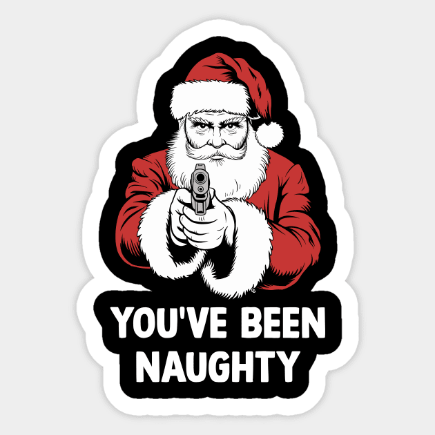 You've Been Naughty Sticker by Cosmo Gazoo
